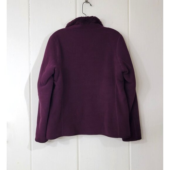 Weatherproof Reversible Fleece Zip Front Purple Jacket - Picture 3 of 5